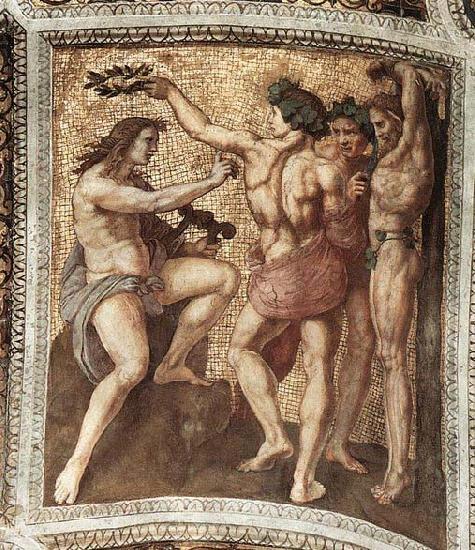 RAFFAELLO Sanzio Apollo and Marsyas oil painting image